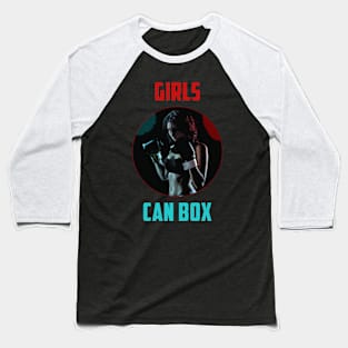 Girls can box Baseball T-Shirt